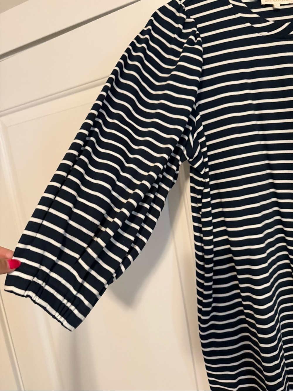 ANN MASHBURN Striped Midi Dress - Picture 3 of 4